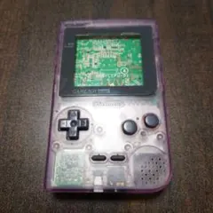 【ジャンク】任天堂 MGB-001ゲームボーイポケット クリアパープル