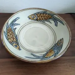 やちむん　壺屋焼　小橋川昇作　唐草文・向日葵　五角形　皿 やちむん 壺屋焼 小橋川昇作 唐草文・向日葵 五角形 皿