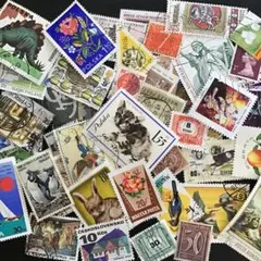 海外ヴィンテージ使用済み切手（ヨーロッパ）ランダム100枚