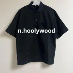 タ*ツ様 n.hoolywood ポロシャツ　ブラック×ネイビーのサムネイル