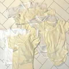 【美品】新生児ベビー 50-60 アカホン肌着6点セット