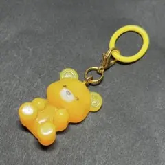 PR32 ハンドメイド レジン 蓄光 くま めじるしアクセサリー チャーム