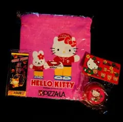 ハローキティ ピザーラ 巾着 ヨーヨー 大阪限定 キーホルダー