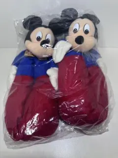 【ヴィンテージ】Disney　ディズニー　ミッキーマウス　スリッパ　レトロ