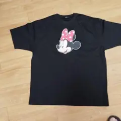 新品　未使用WCJ ミニーマウス プリントTシャツ ブラック　若槻千夏のサムネイル