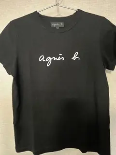 agnès b. ブラック Tシャツ T2