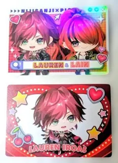 にじさんじ PIGG PARTY チップス カード ローレン レイン 2種セット