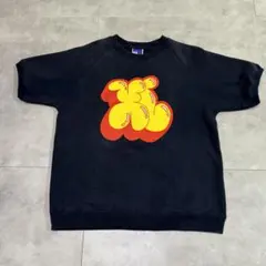 XLARGE ロゴプリント半袖スウェット 90s ロシア製 旧タグ ネイビー