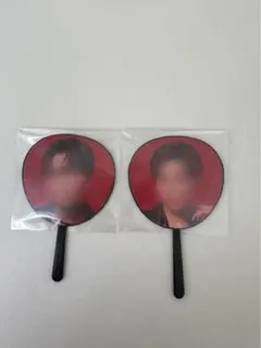 ミニうちわ渡辺、目黒2個セット