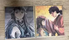 鬼滅の刃 提供イラスト 複製ミニ色紙 刀鍛冶の里編　時透無一郎と父　無一郎　父