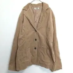 ★【CLEF DE SOL】ジャケット(Ｌ)コーデュロイ 長袖 上着 羽織り