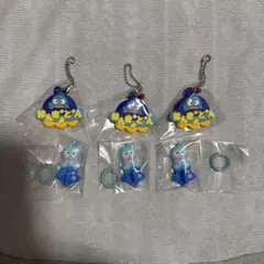 サンリオ　キーリングハンガーとメルヘン工房おなまえホルダー　ハンギョドン
