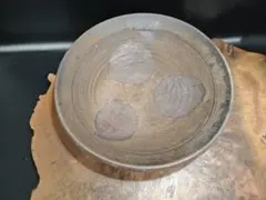 A552備前焼 人間国宝 藤原雄 作 盛皿 大皿 浅鉢 丸皿 和食器 飾皿