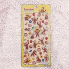 おまとめ割あり✽おさるのジョージ　ボンボンドロップシール　1点　プチステッカー