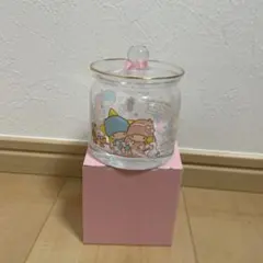 キキララ　リトルツインスターズ　コットンBOX ガラス製