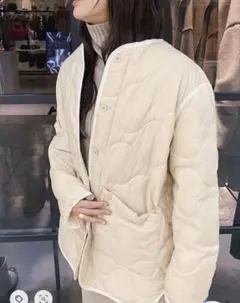 【新品未使用】TODAYFUL キルティングジャケット ベージュ 36