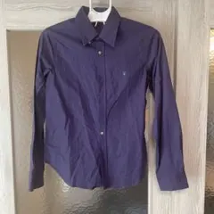 ネイビー ボタンダウンシャツ 長袖