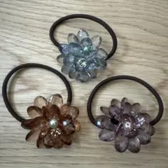 お花のヘアゴム
