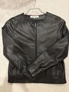 美品✨NATURAL BEAUTY BASIC 羊革 レザージャケット Lサイズ NATURAL BEAUTY - 羊革 ナチュラルビューティ ジャケットの通販 by