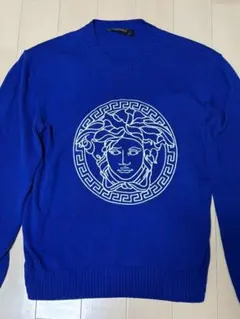 3387【未使用・タグ付】ヴェルサーチ メデューサ刺繍ロゴ ニット