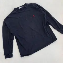 U.S. POLO ASSN. ロングスリーブTシャツ 刺繍ロゴ クルーネック