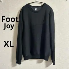 フットジョイ防風裏地付きセーター 黒