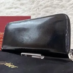 美品/付属品完備✨カルティエ 長財布 ハッピーバースディ ラウンドファスナー 黒のサムネイル