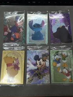 ディズニー　ウエハース　カード　6枚セット