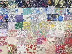 リバティタナローン　ハギレ　カットクロス約5センチ角60枚