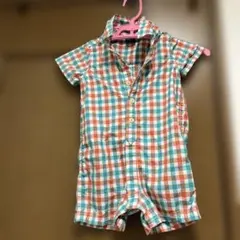 babyGap チェック柄ロンパース 80cm