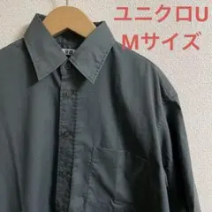 ダークグレー チェック柄 半袖シャツ