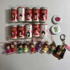 AKB48 フィギュアストラップと缶バッジセット