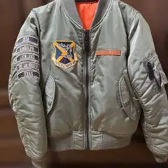 美品　AVIREX MA-1ジャケット オリーブグリーン