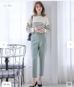エニィスィス　サーモ2WAYストレッチ テーパードパンツ
