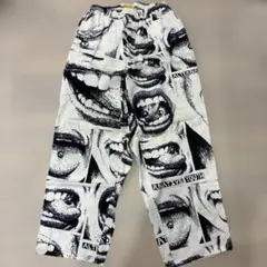 ★美品★iggy Polar skate co. イージーパンツ パンツ 白総柄