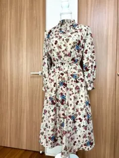 レトロ ロングワンピース