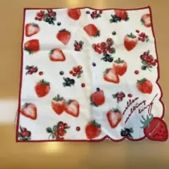 Cocoonist いちごデザイン タオルハンカチ