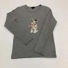 Paul Smith 猫刺繍 グレー 長袖カットソー 10a