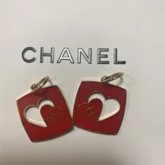 香奈兒 心形吊飾 紅色
