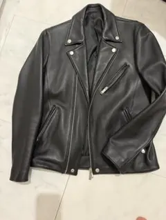 STUDIOUS 黒 ダブルライダースジャケット