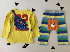 ホットビスケッツ　ロンT レギンス　くま　だまし絵　セットアップ