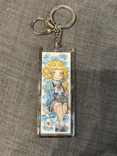 「整理品」手描きイラスト　キーホルダー