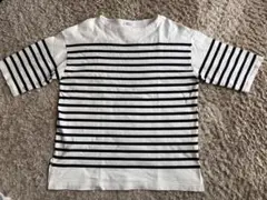 GLOBAL WORK ストライプ 半袖Tシャツ サイズF