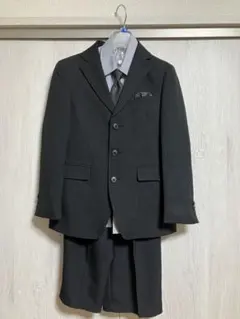 キッズ スーツセット 紺色ストライプ