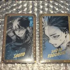 ヒロアカ展 原画展 箔押しクリアカード 轟焦凍 2枚セット