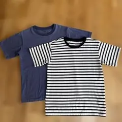 【値下げ】無印良品 ボーダーTシャツ 2枚セット 140cm