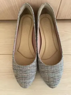 【美品】NUOVO チェック柄 パンプス Lサイズ