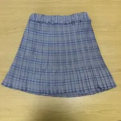 チェック柄スカート 150cm インナーパンツ付き