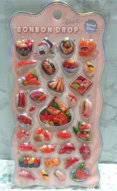 ボンボンドロップシール お寿司 シール・ステッカー