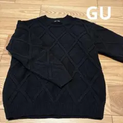 メンズ　セーター　ニット　GU